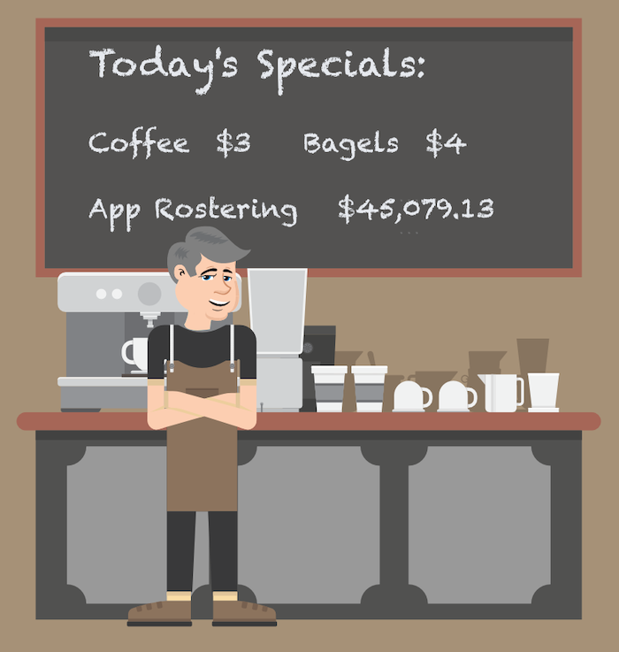 Barista illustrating the range of choices involved in digital learning solutions