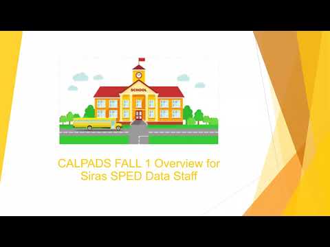 SIRAS - CALPADS Updates (9/15/21) - Siras Systems