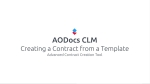 AODocs CLM (Part 10) - Create a Contract from a Template