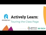 Touring the Class Page in Actively Learn
