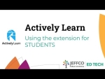Using the Actively Learn extension for Students