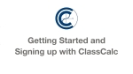 [1] Getting Started and Signing up with ClassCalc (Mobile)