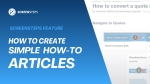 How to Create a Simple How-to Article With ScreenSteps
