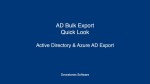 AD Bulk Export Quick Look