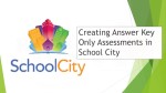 School City Creating Assessments