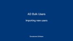 AD Bulk Users Importing and Updating Users