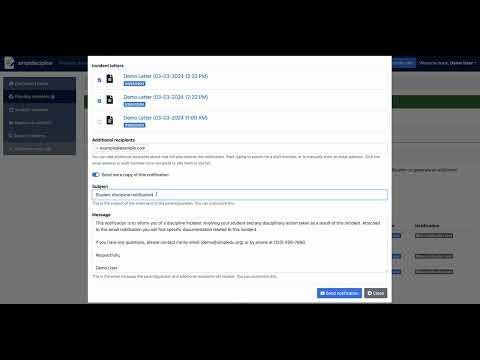 simpldiscipline Feature Highlight - Parent Email Notification