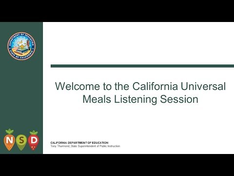 Universal Meals Listening Session (2) – CDE 11/02/2021