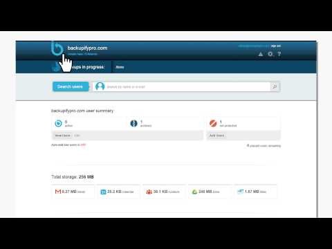 Backupify for Google Apps Product Tour