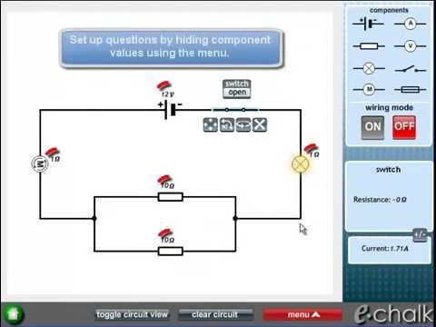 Electric circuit software from eChalk