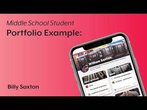 Middle School Student Portfolio Example: Billy Saxton