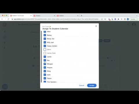 Assigning Activities Through the Planner and Curriculum Tabs