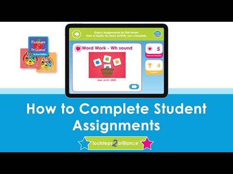 How Students Complete Assignments in Footsteps2Brilliance
