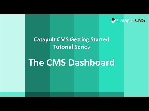 Getting Started with the Catapult CMS Dashboard