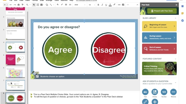 Getting Started with Pear Deck to Make Your Google Slides Presentations Interactive