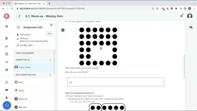 Grade Assignments in Kiddom