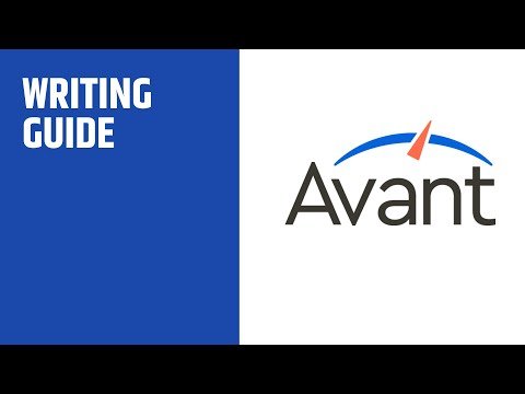 Avant STAMP Writing Guide