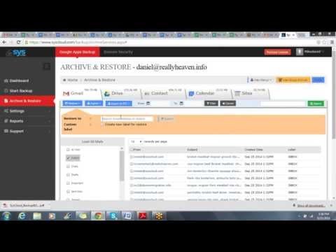 SysCloud Backup Security App