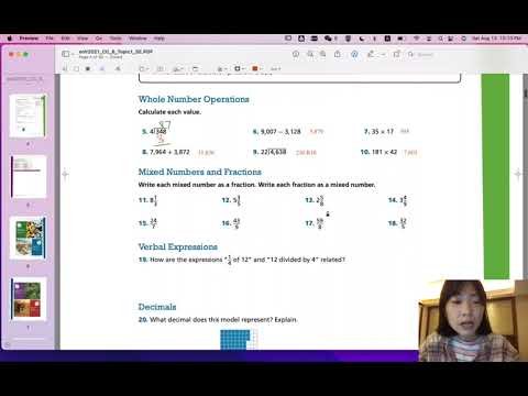 EnVision Math 6 Topic 1: Use Positive Rational Numbers - Intro