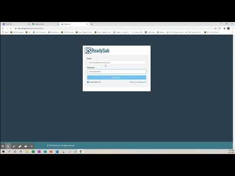 Logging into ReadySub and the Homepage overview