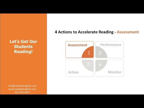 Student Assessment: Readable English - 4 Actions to Accelerate Reading